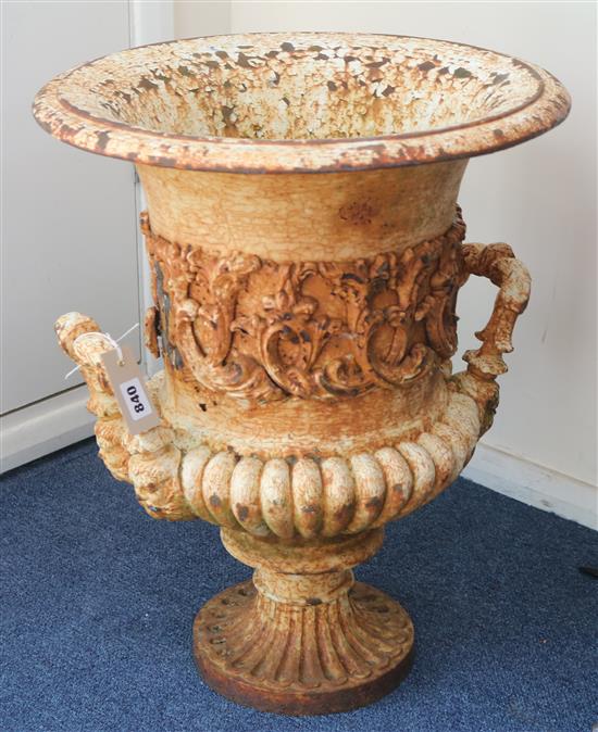 A pair of Victorian garden urns, H.56cm